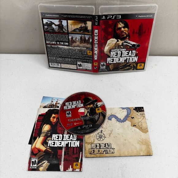 Red Dead Redemption PS3 PlayStation 3 + Map Complete - Excellent .. - Picture 1 of 3